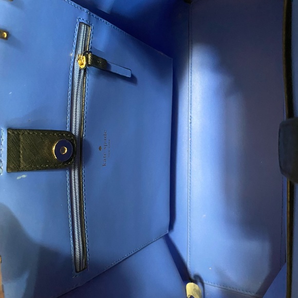 Kate Spade Black and Periwinkle Blue Bag - Picture 2 of 2